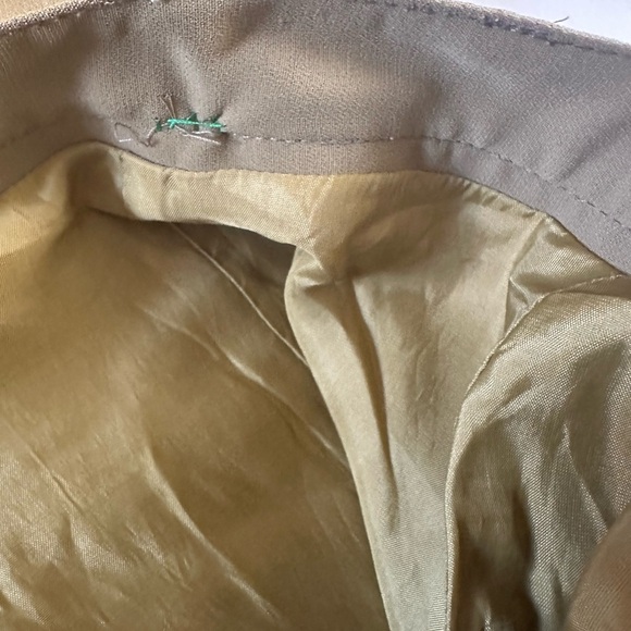 Green Pleated Pencil Skirt Knee-Length Work - Picture 6 of 7